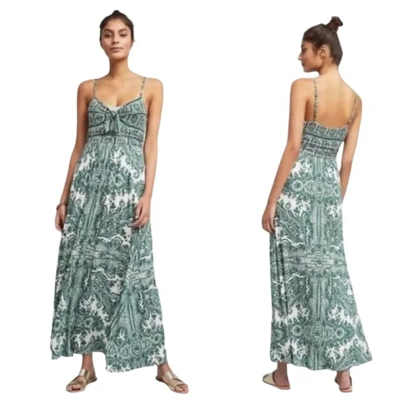 moulinette soeurs green dress Green Floral Ruffle Organza Off Shoulder Maxi Dress